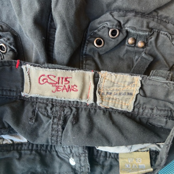 G-Star Dark Gray Cargo Pants with Button Accents - Picture 9 of 10